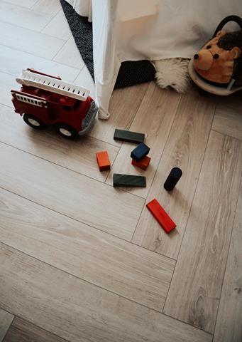 Visgraat laminaat Mat Wit Eiken van Floer