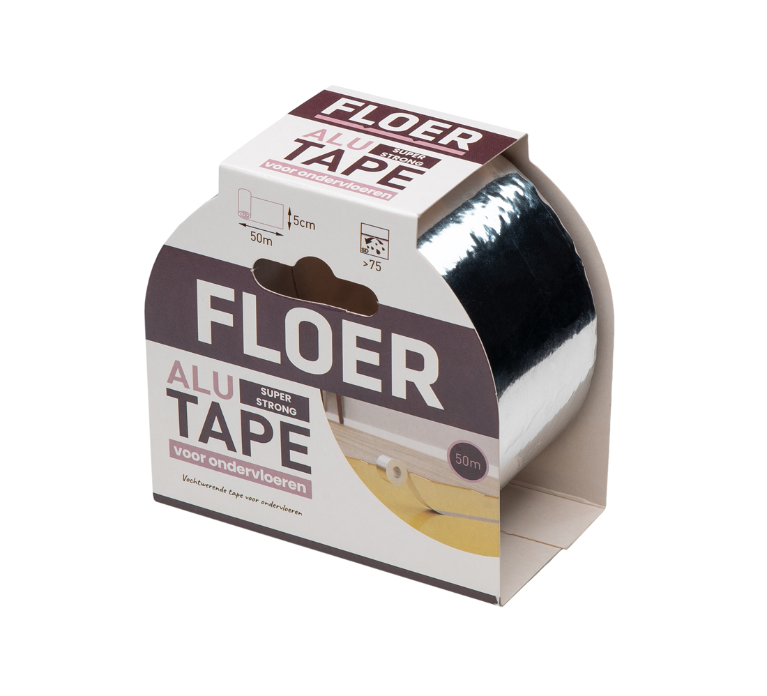 Ondervloer tape aluminium 50mtr