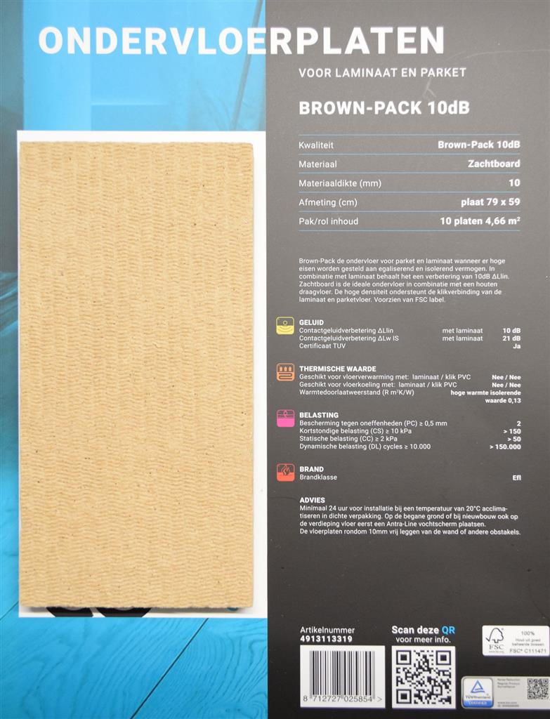 Productblad Brown-Pack 10dB