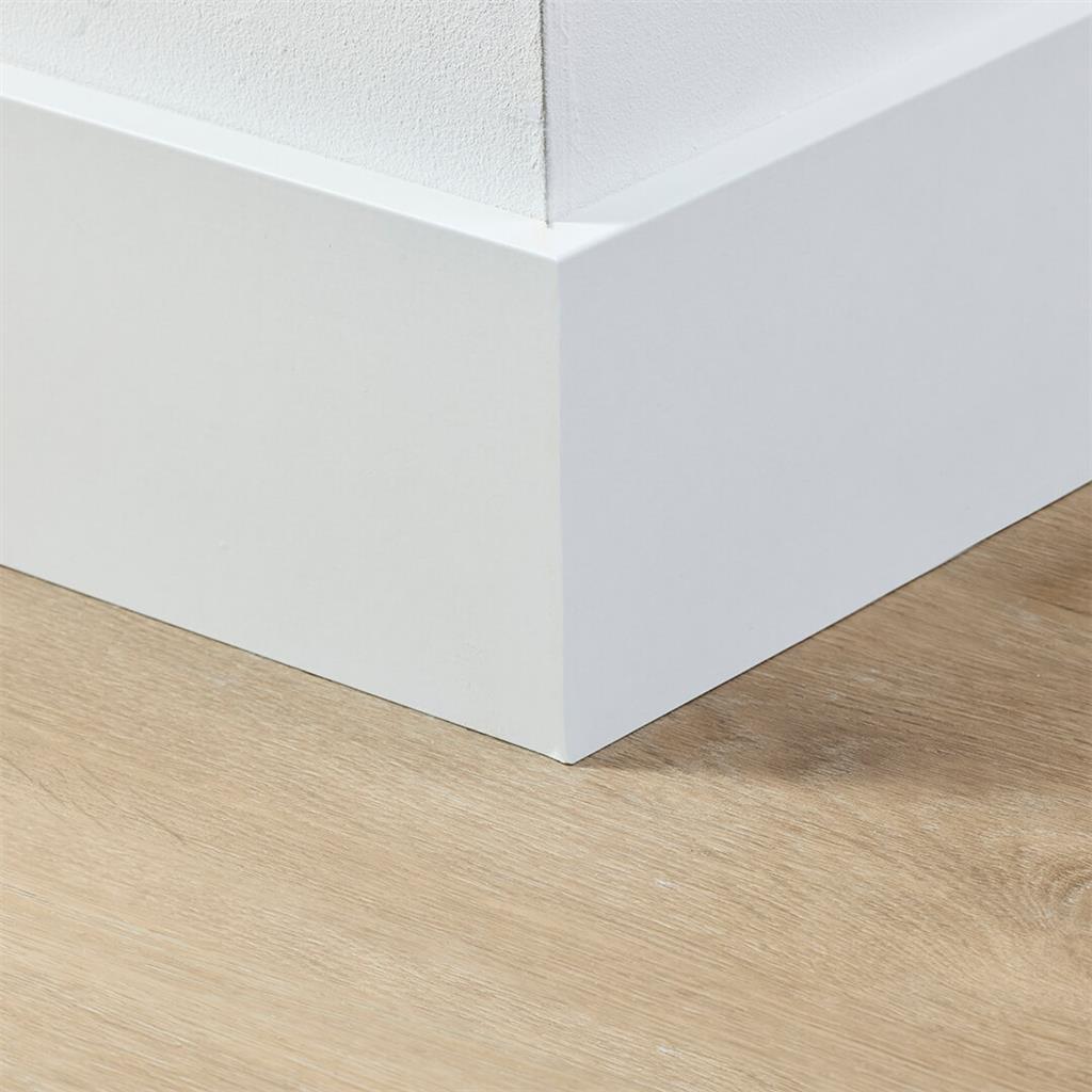 MDF plint 120x15 mm wit gefolied Amsterdam