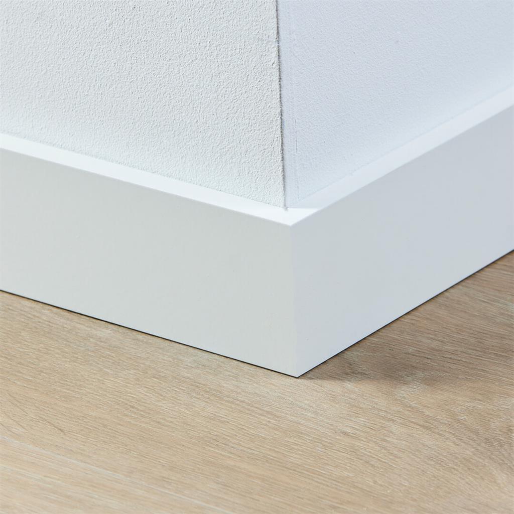 MDF plint 70x12 mm RAL9010 gelakt Amsterdam