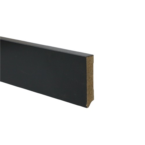 MDF plint 70x15 mm zwart gefolied Amsterdam
