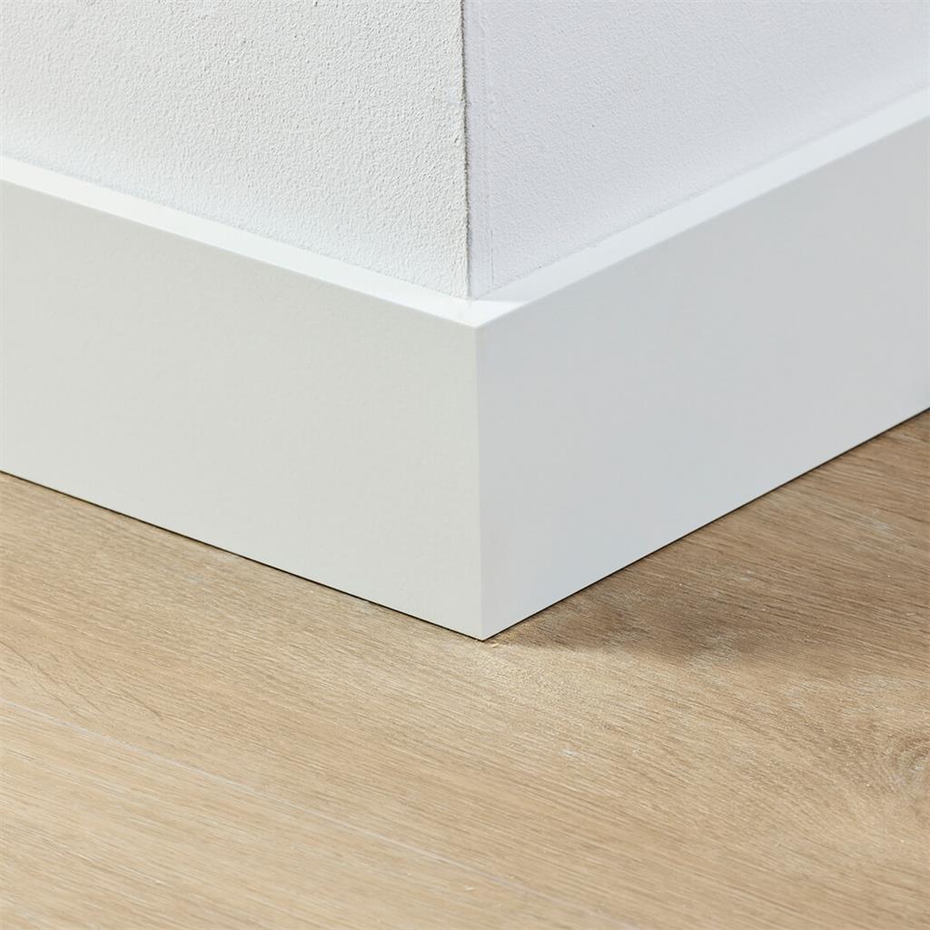MDF plint 90x12 mm RAL9010 gelakt Amsterdam