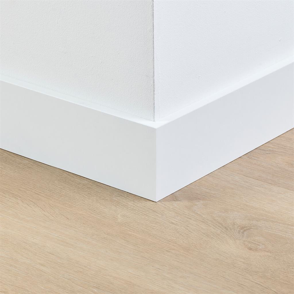MDF plint 90x12 mm wit gefolied Amsterdam