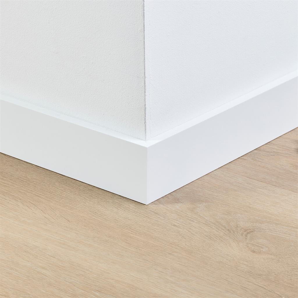 MDF plint 70x12 mm RAL9016 gelakt Amsterdam