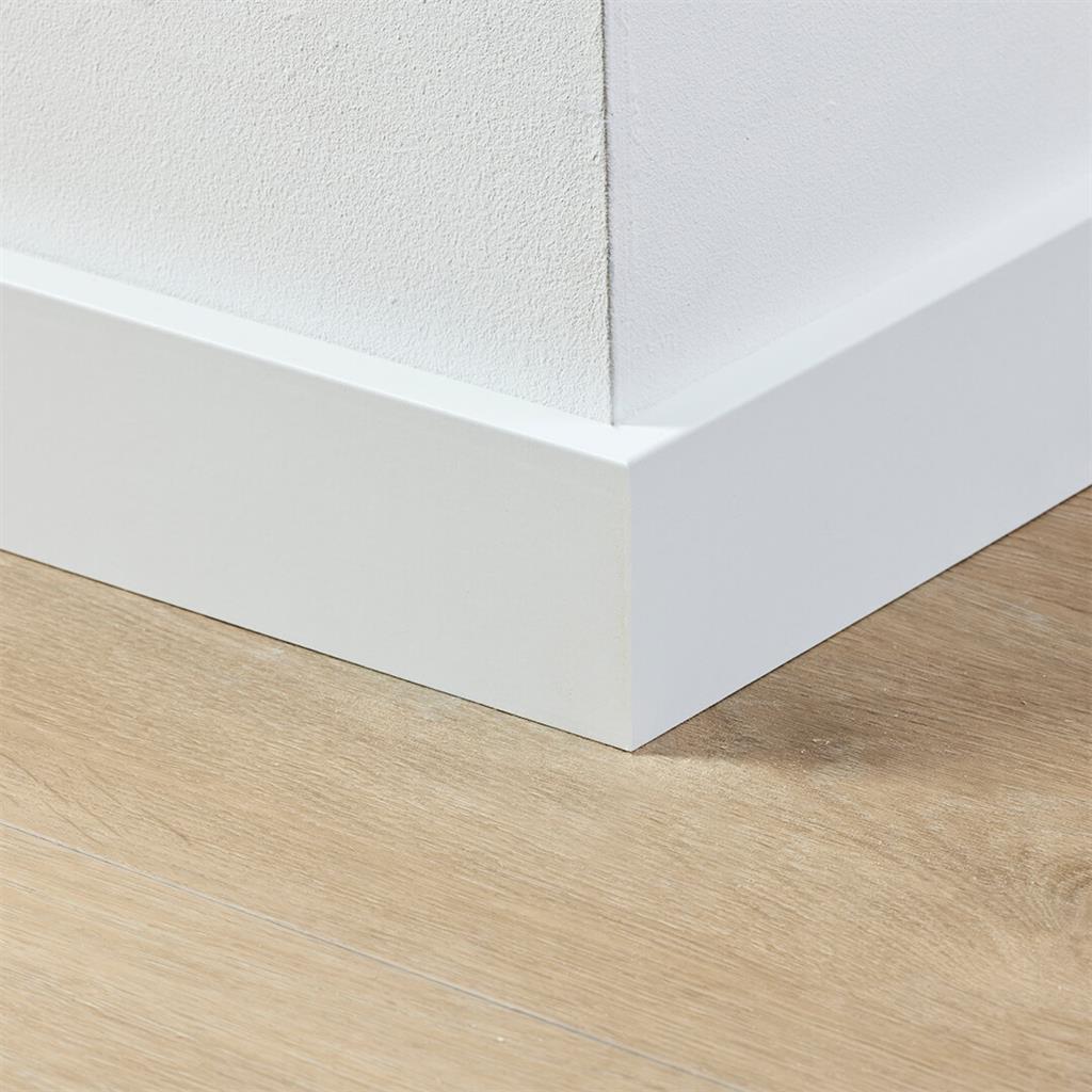 MDF plint 70x15 mm wit gefolied Amsterdam