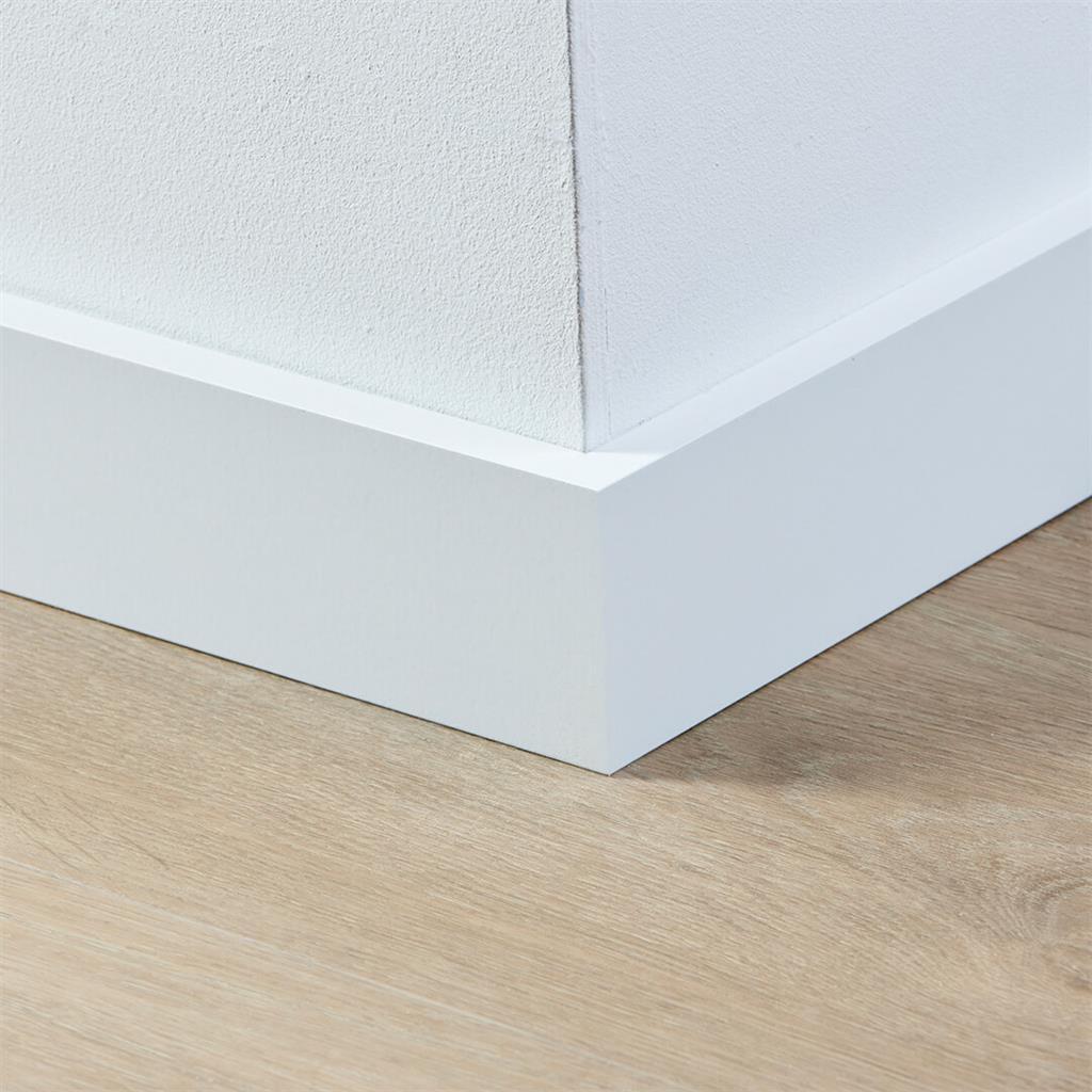 MDF plint 70x15 mm RAL9016 gelakt Amsterdam