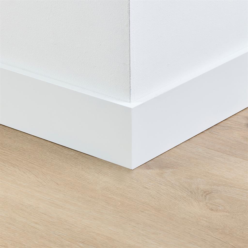 MDF Plint 90x12mm RAL9016 gelakt Amsterdam