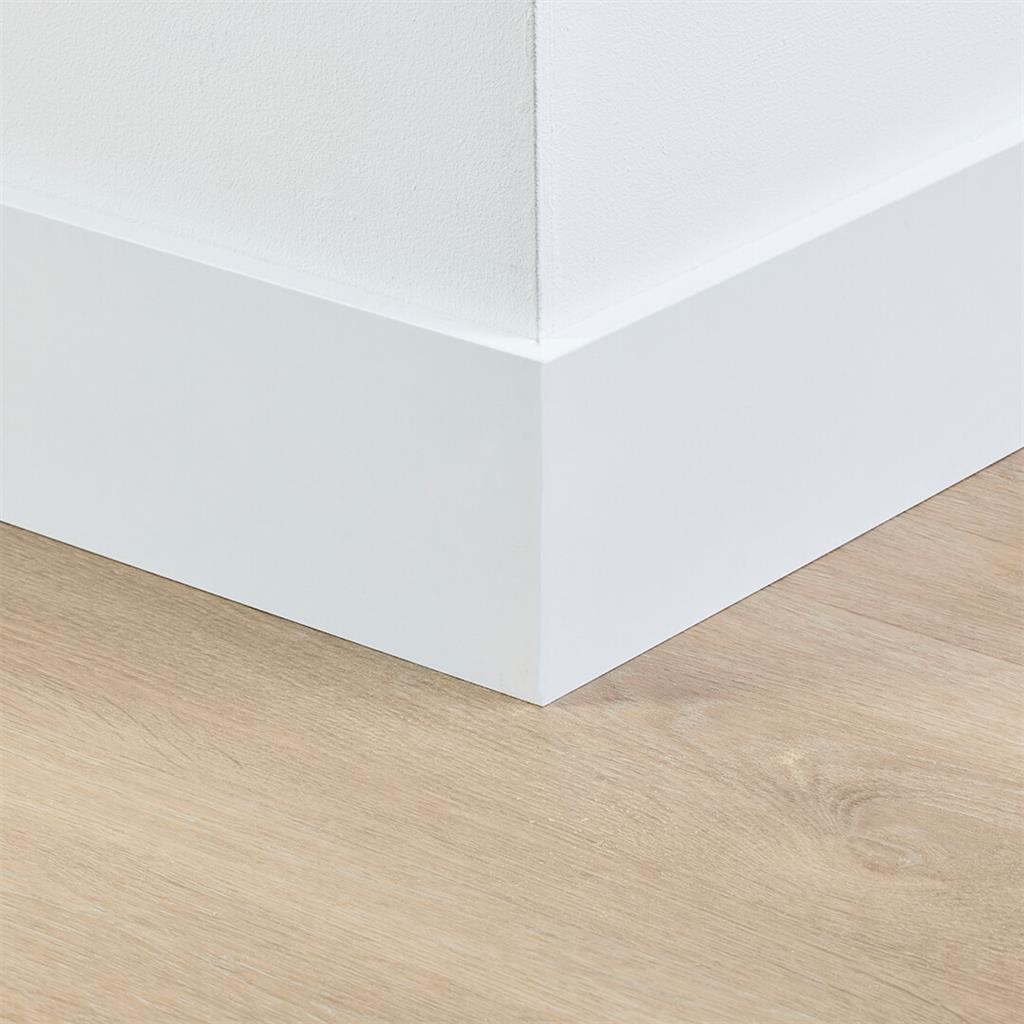 MDF plint 120x12 mm wit gefolied Amsterdam