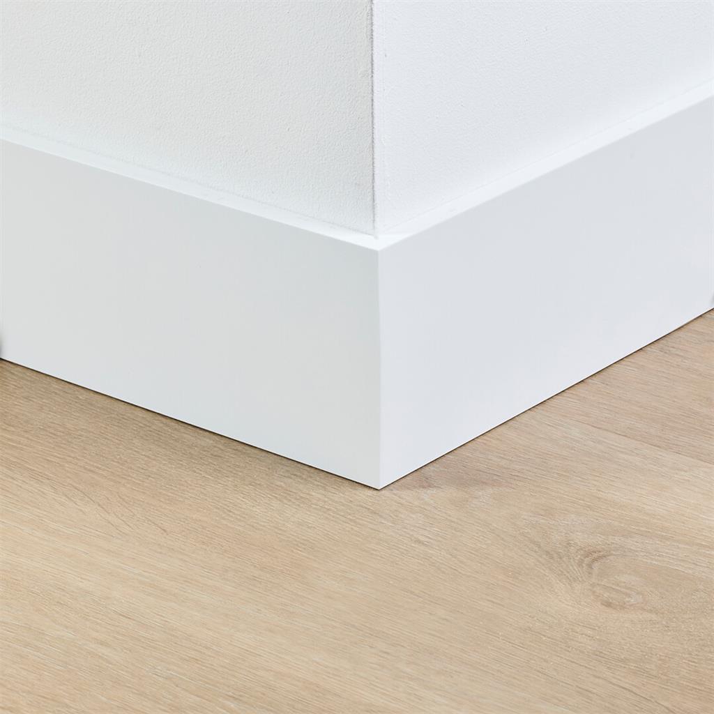 MDF plint 120x12 mm RAL9016 gelakt Amsterdam