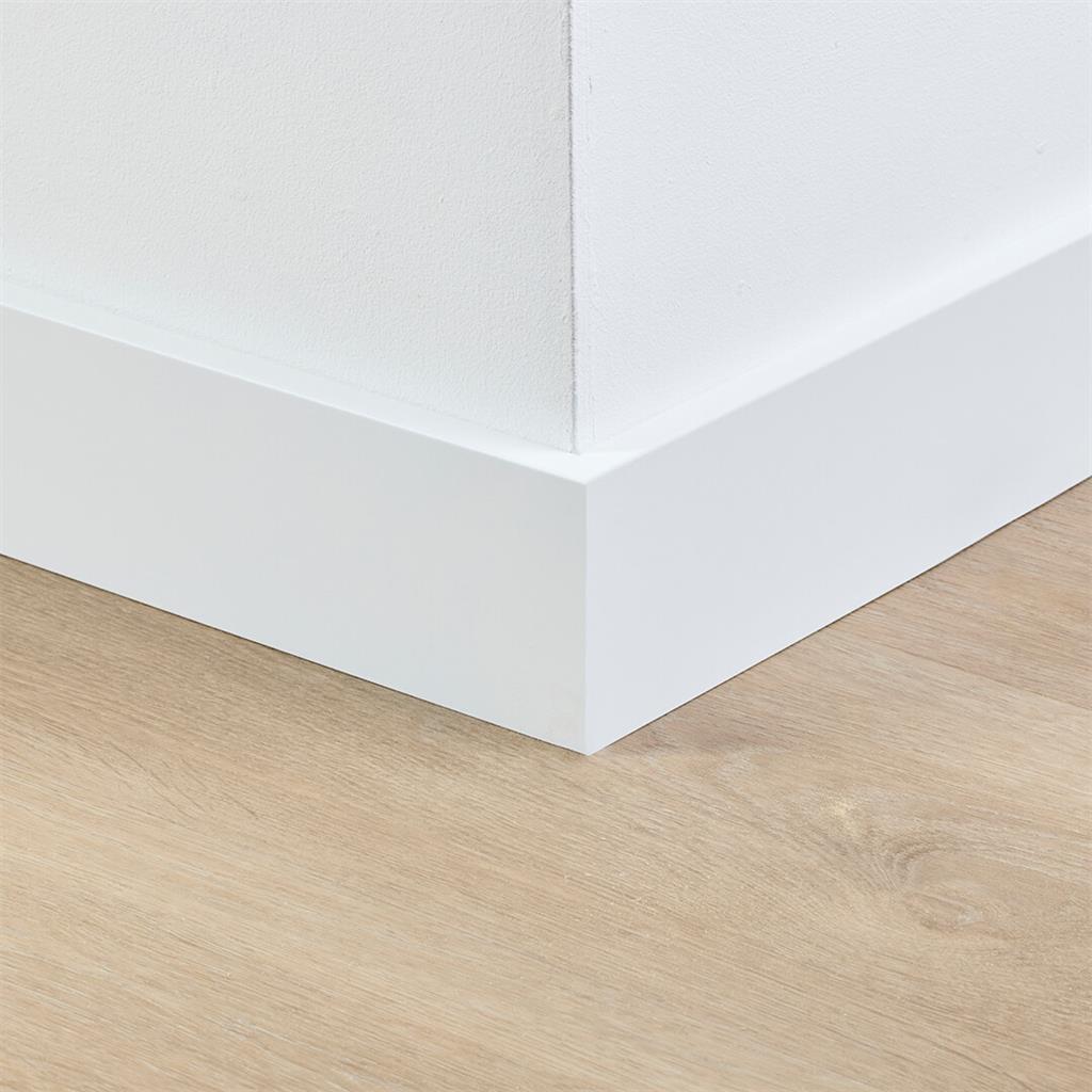 MDF plint 90x15 mm wit gefolied Amsterdam