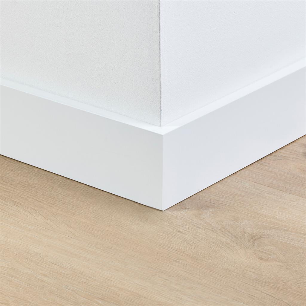 MDF plint 90x15 mm RAL9016 gelakt Amsterdam