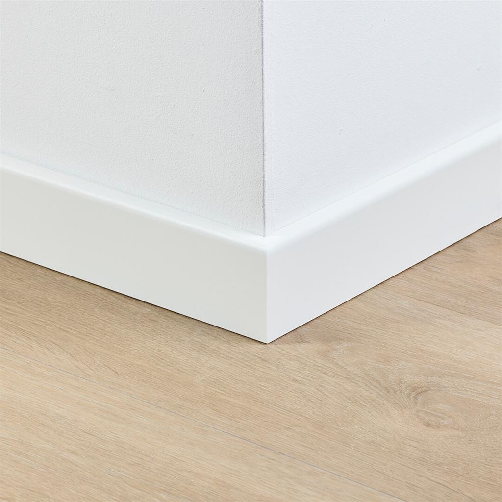 MDF plint 70x12 mm wit gefolied Berlijn