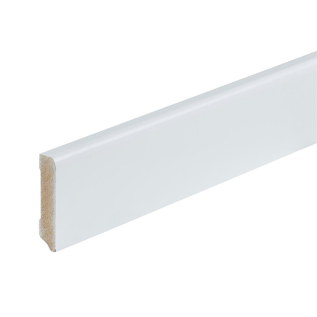 Profiel en afwerking MDF plint Berlijn 70x15 mm RAL9010 gelakt
