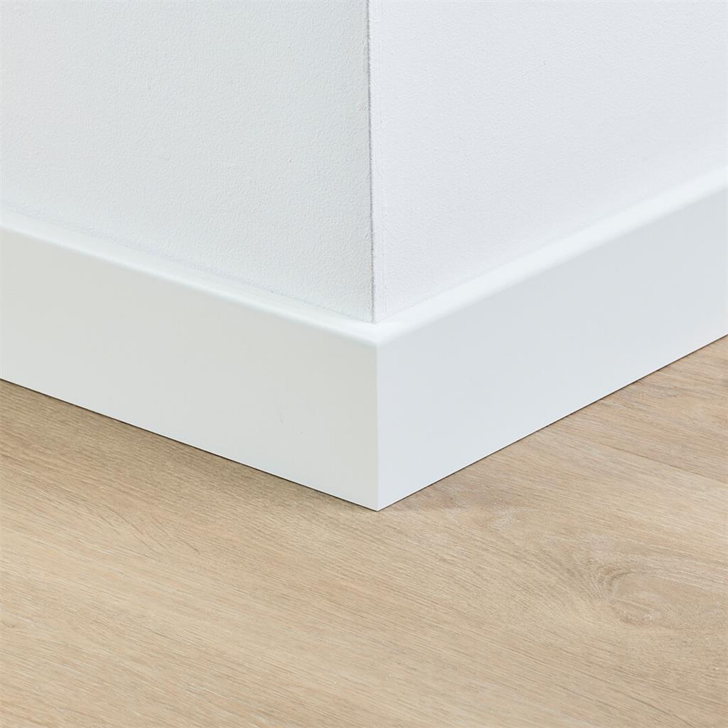 MDF plint 90x12 mm RAL9010 gelakt Berlijn