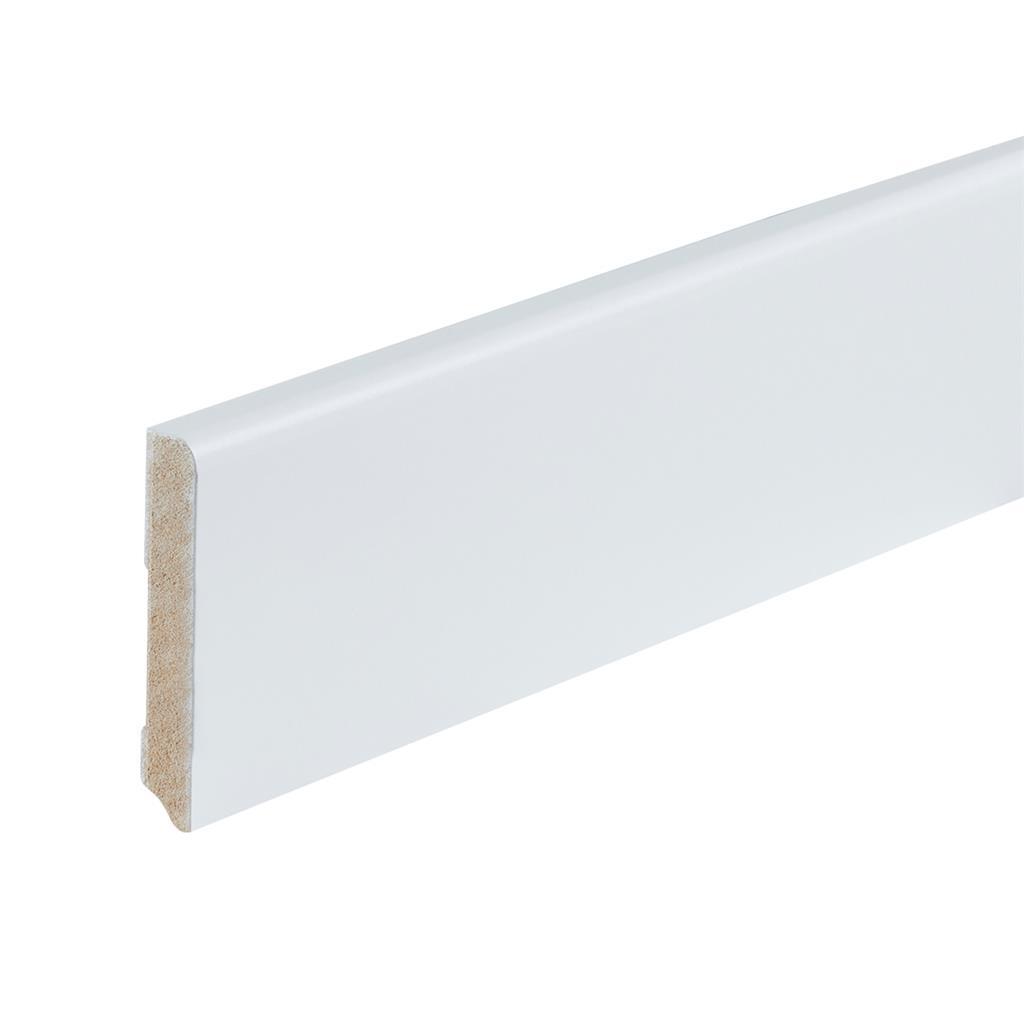Profiel en afwerking MDF plint Berlijn 90x15 mm RAL9010 gelakt