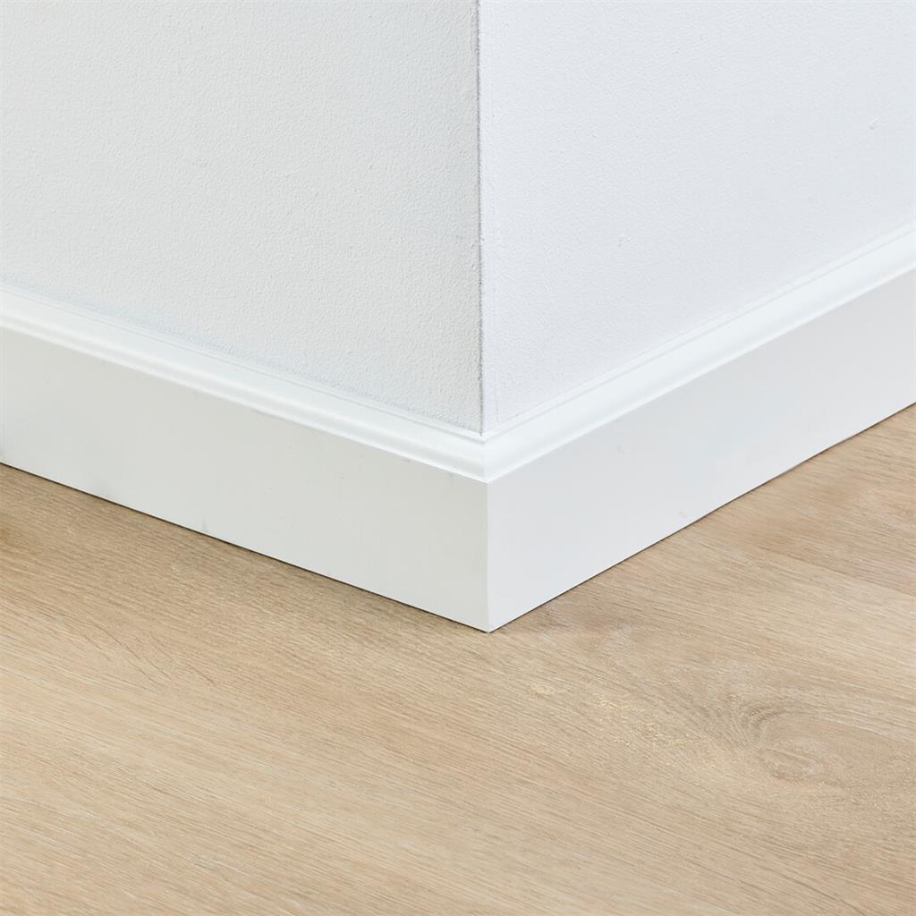 MDF plint 70x15 mm RAL9010 gelakt Praag