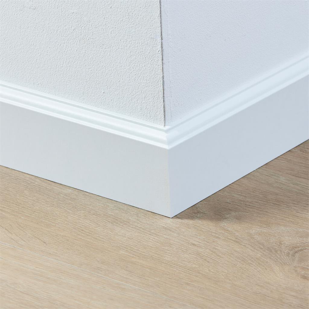 MDF plint 70x15 mm wit gefolied Praag