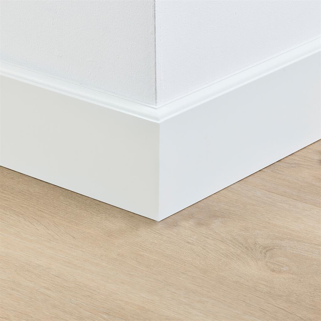 MDF plint 120x15 mm RAL9010 gelakt Praag