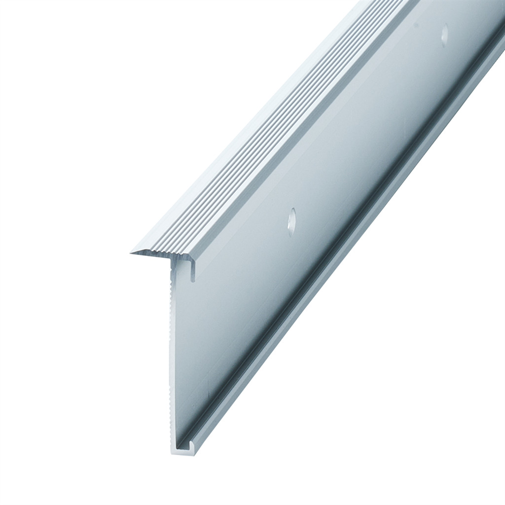 Trapkantprofiel Alu / Zilver t.b.v. PVC