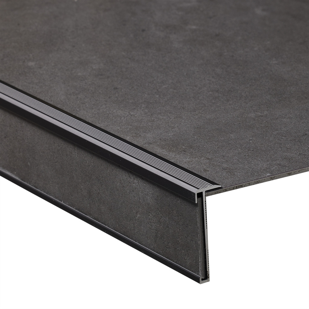 Trapprofiel Zwart voor PVC