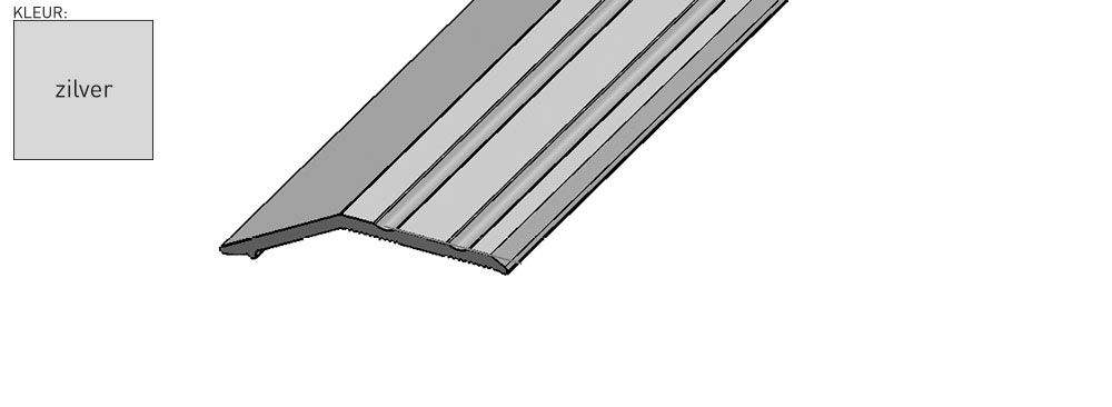 Co-Pro 30x4.5mm Zilver overgangsprofiel 3.5-4.5mm productfoto artikel 5582191011