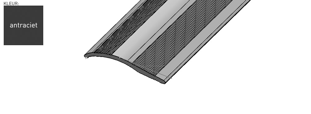 Co-Pro 40x4mm Antraciet overgangsprofiel 4-18mm productfoto artikel 5580171311