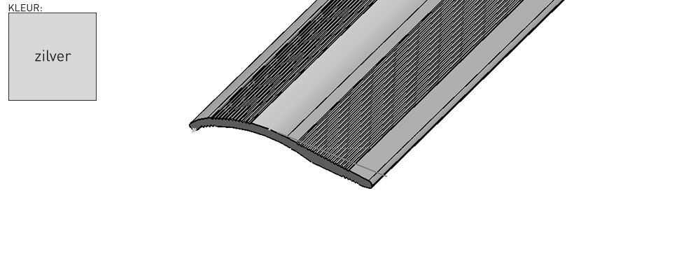 Co-Pro 40x4mm Zilver overgangsprofiel 4-18mm productfoto artikel 5580171011