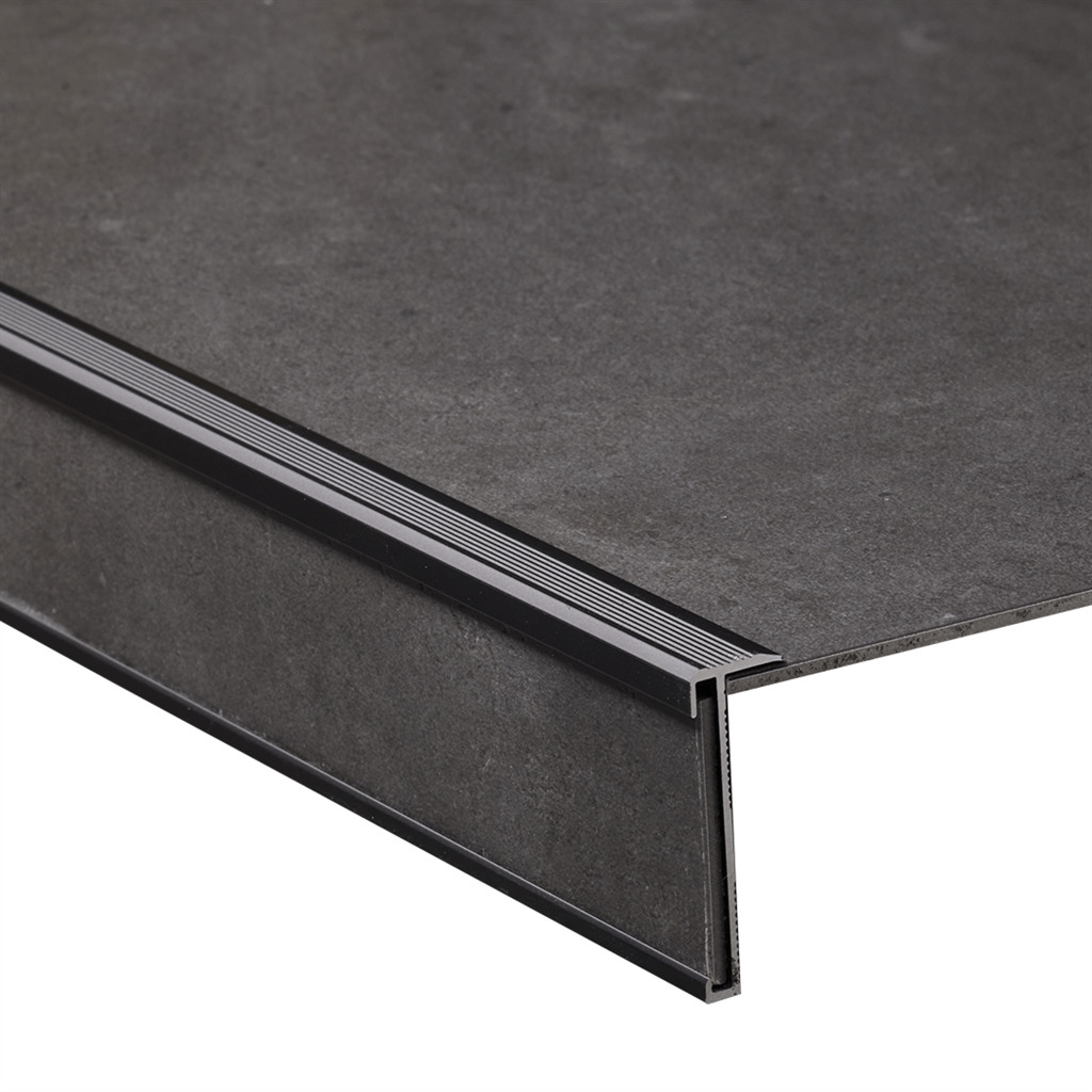 Zwart trapprofiel 130cm lang
