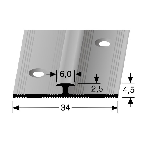 PPC aansluitprofiel 65400 RVS voor nette PVC aansluiting