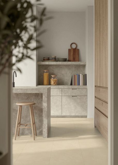 Moduleo Roots 46252 Allegro PVC tegel (steenlook) plak pvc in woonkamer sfeerfoto