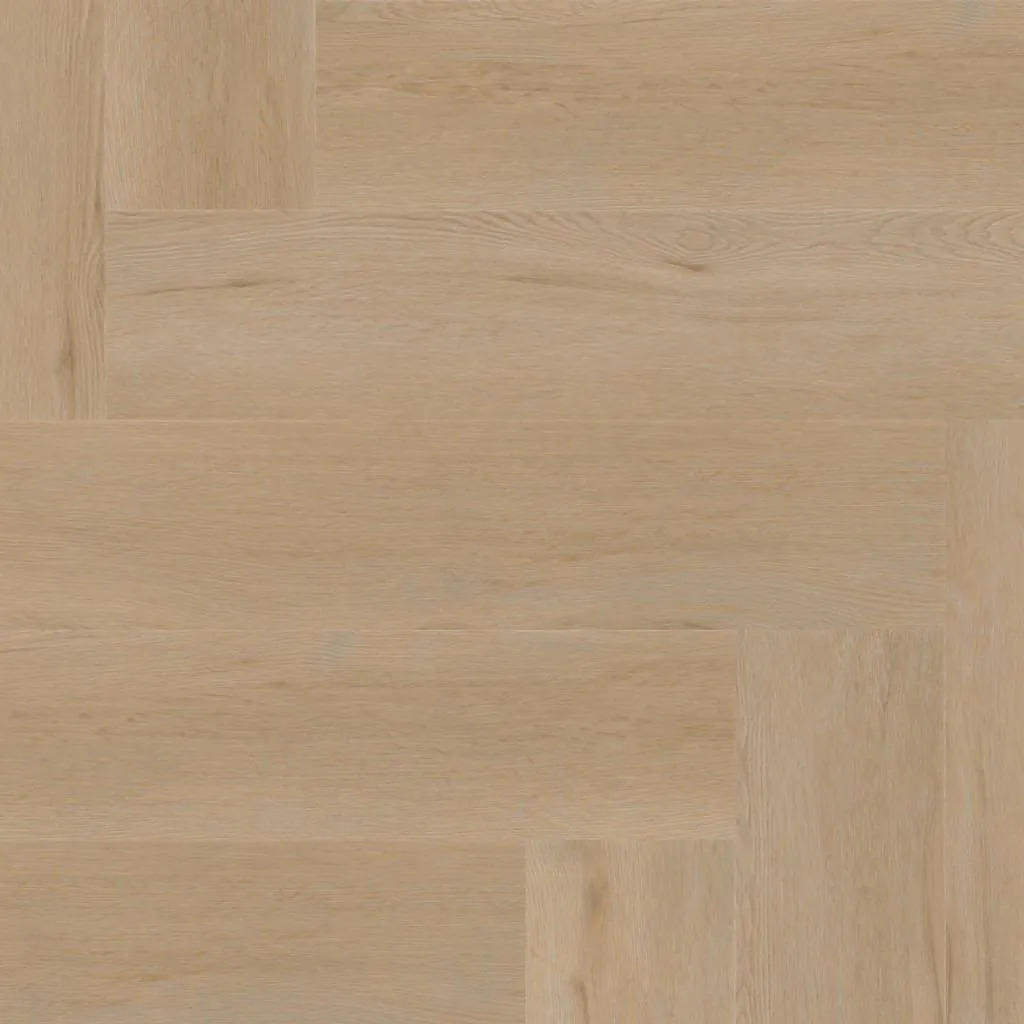 Ambiant Spigato Vivero Visgraat 6411.1824.19 Detail van de structuur Beige visgraat plak pvc met subtiele nerf