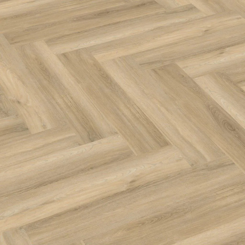 Beige visgraat click pvc