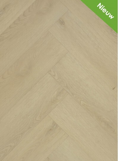 Gelasta Sierra Visgraat 2101 Detail van de structuur Beige visgraat plak pvc met subtiele nerf warmteweerstand 002 m²K/W