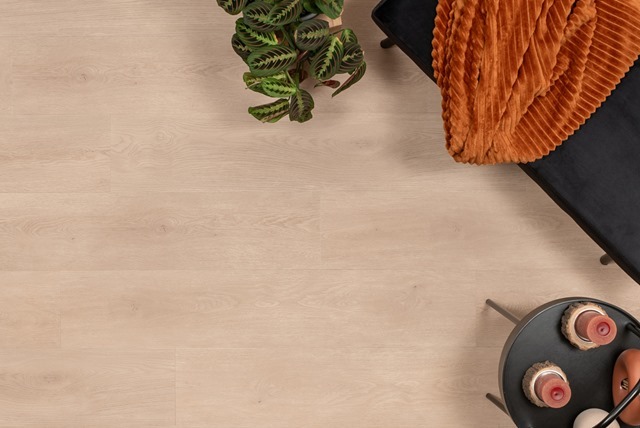 Floer Natuur PVC FLR-3036 Bemmel Beige PVC plank plak pvc in woonkamer sfeerfoto