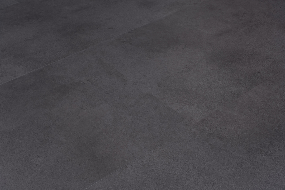 Floer Tegel Click PVC Betonlook Zwart FLR-3802 click PVC tegel detail van decor en oppervlakteafwerking