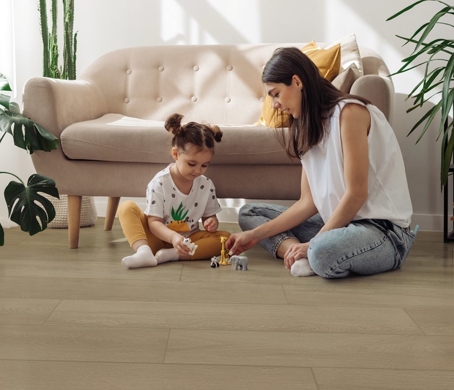 Bodiax Thor BP500 Click 537 Blossom PVC plank click pvc in woonkamer sfeerfoto