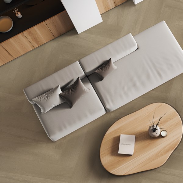 Bodiax Fisk BP580 visgraat 537 Blossom visgraat click pvc in woonkamer sfeerfoto