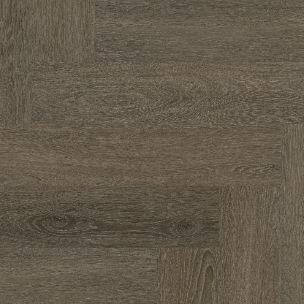 Ambiant Spigato Viranto Visgraat 9030.1507.19 Brown visgraat plak pvc close-up van de houtnerf en natuurlijke kleurschakeringen