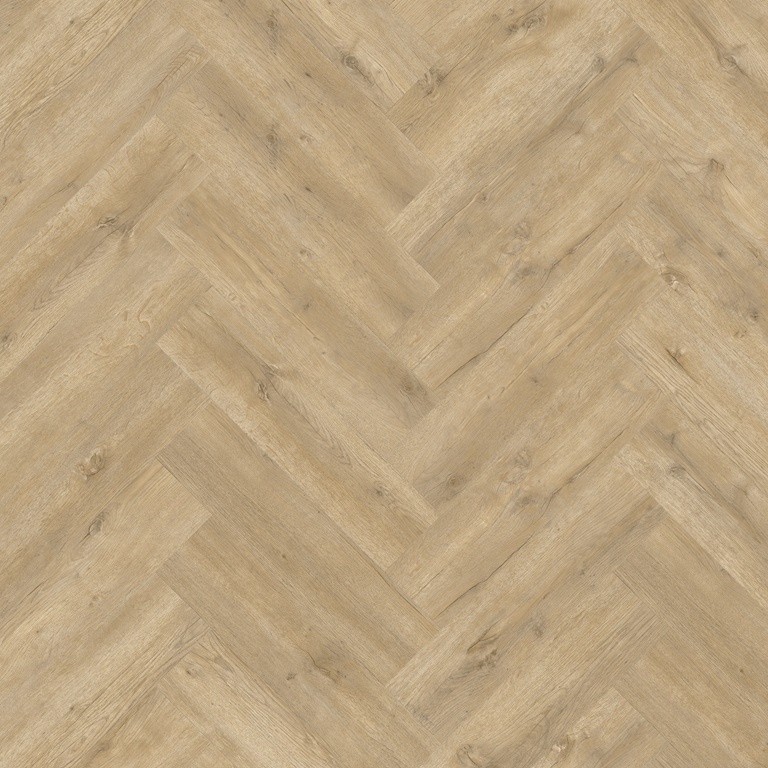 Beautifloor Zeeland Visgraat Bruinisse 400108239 plak PVC visgraat detail van groeven en rustige kleurschakeringen