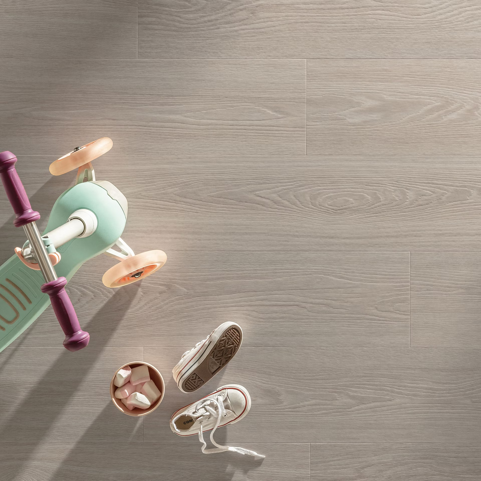 Floorify Planken click F059 Close-up van houtdessin Bunny PVC plank click pvc met natuurlijke tekening