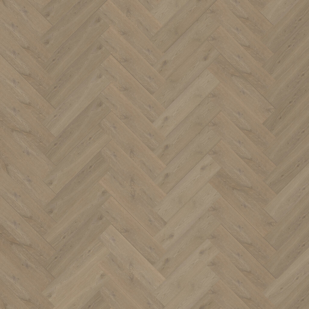 Bodiax Tuna BP320 visgraat Burnaby Oak 312-V plak PVC visgraat close-up met zicht op structuur en kleurverloop