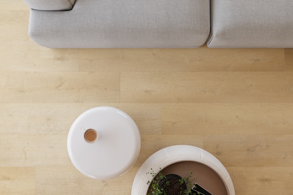 Castell Supreme 860 Planks XXL 132 Close-up van houtdessin Caramel PVC plank plak pvc met natuurlijke tekening