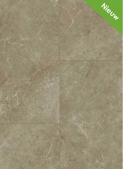 Gelasta Fusion Click 2701 Detail van de structuur Carrara Warm Grey PVC tegel click pvc met subtiele nerf warmteweerstand