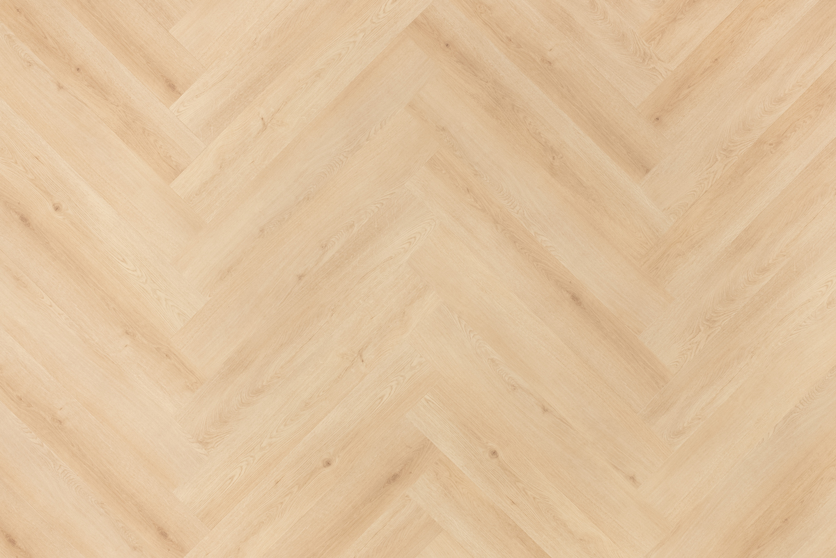 Floer Walvisgraat click PVC FLR-3916 Detail van de structuur Cetus Creme walvisgraat click pvc warmteweerstand 0.039 met