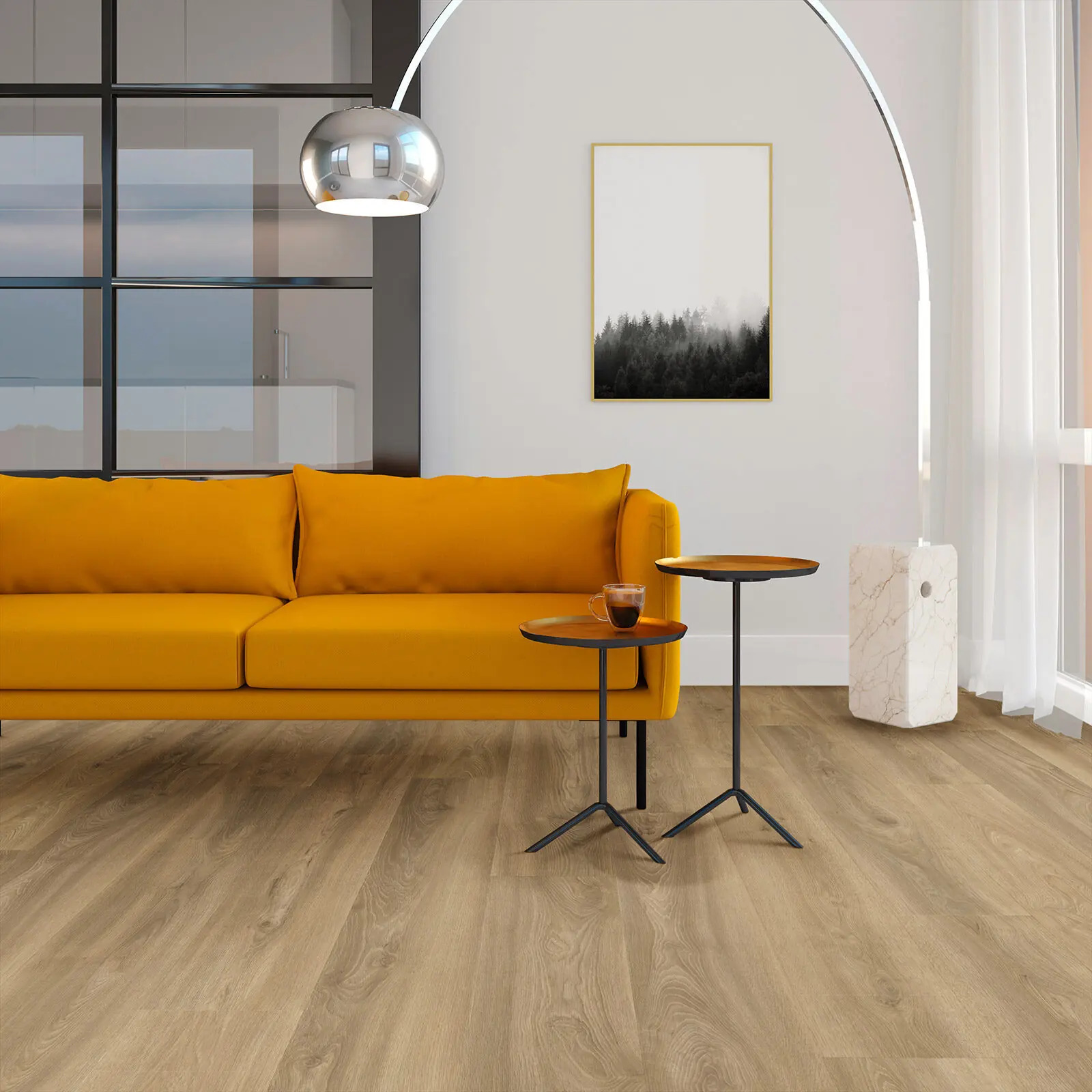 VivaFloors Sauerland 3510 click PVC plank sfeerbeeld in een eigentijds interieur