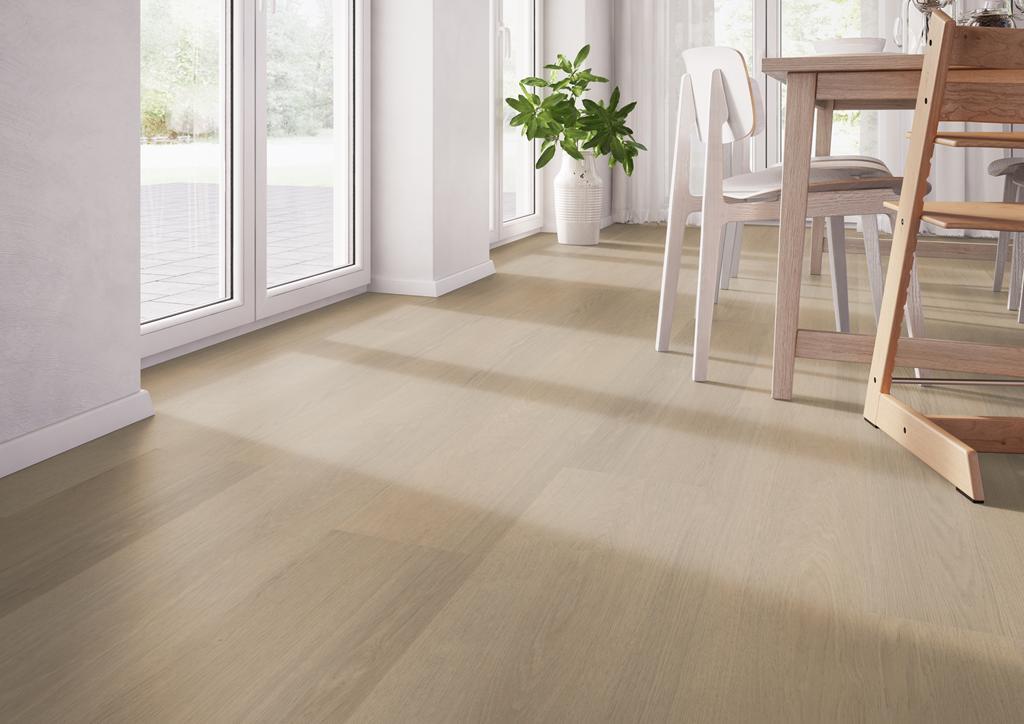 Belakos Futuro Click 530 click PVC plank detail van houtstructuur en matte afwerking