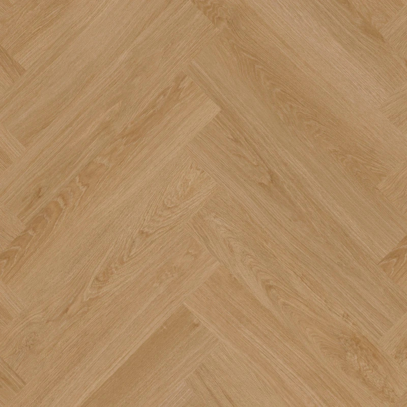Therdex Herringbone Classic Click 7522 click PVC visgraat close-up van nerf en natuurlijke kleurnuances