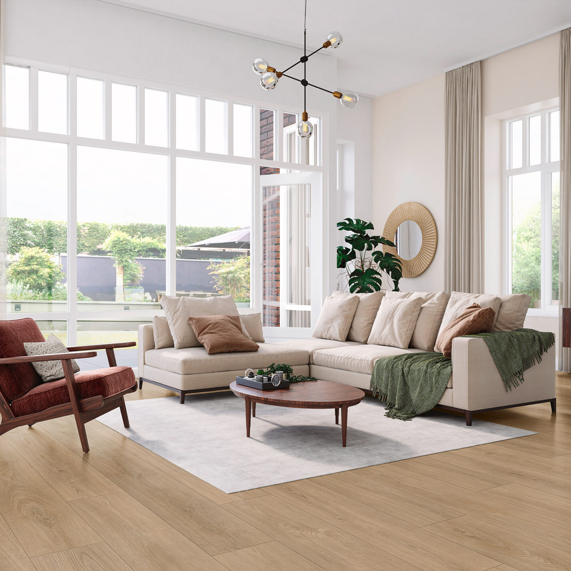 VivaFloors Mayfair 9020 click PVC plank toegepast in een lichte hal