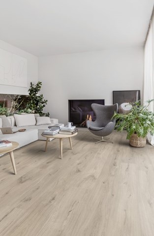 Floorify XL Planken Click F099 Clooney PVC plank click pvc in woonkamer sfeerfoto